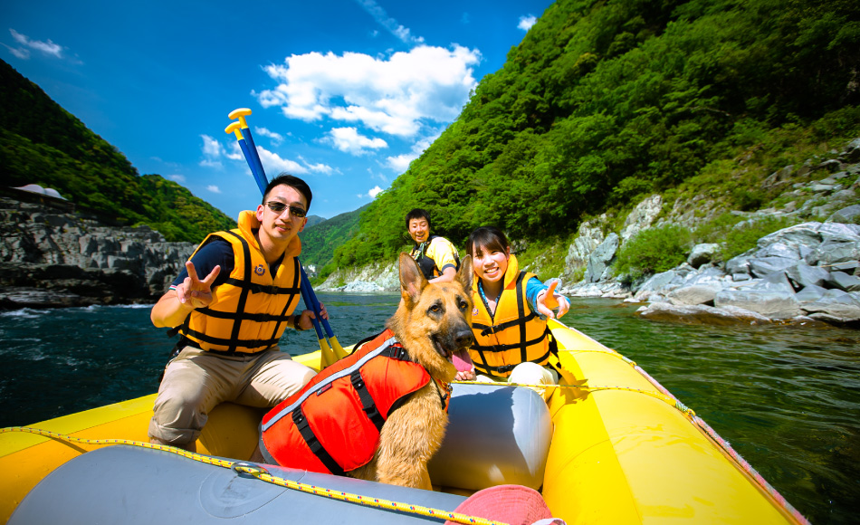 吉野川でラフトボートに乗ってみよう!!