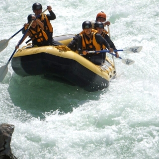 ラフティング 曲がり戸 漕ぎ