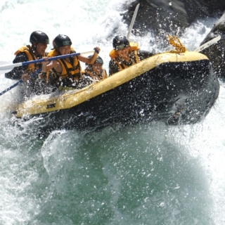 ラフティング 曲がり戸 漕ぎ