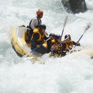 ラフティング 曲がり戸 漕ぎ